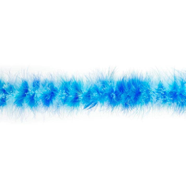 Zucker Feather Products – wholesale Feathers – Marabou Feather Boa - Mediumweight - Blues Mix2