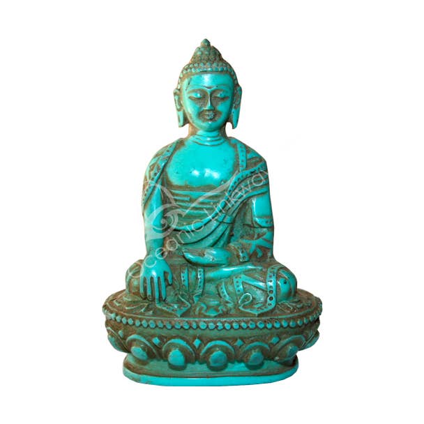 Oceanic Linkways Inc - Wholesale Spiritual Stone/Crystal - (PC)STATUE - BUDDHA TURQUOISE 4"0