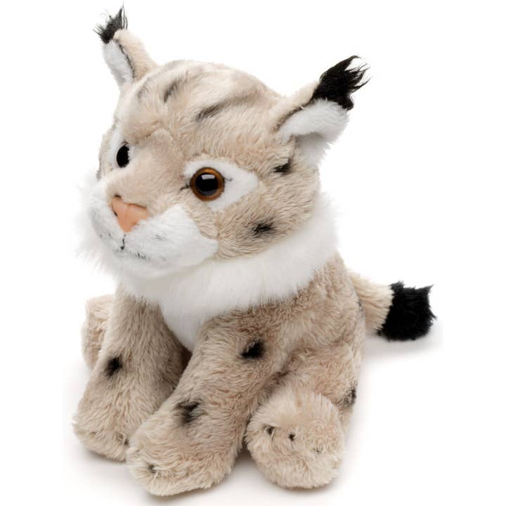 Uni Toys - Vente Peluche – enfant et bébé - Peluche Lynx - 13 cm (longueur) - doudouille/peluche