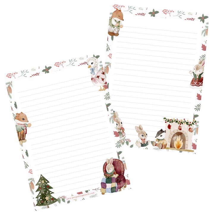 Christmas Animals - Letter Pad for wholesale by Penpaling Paula
