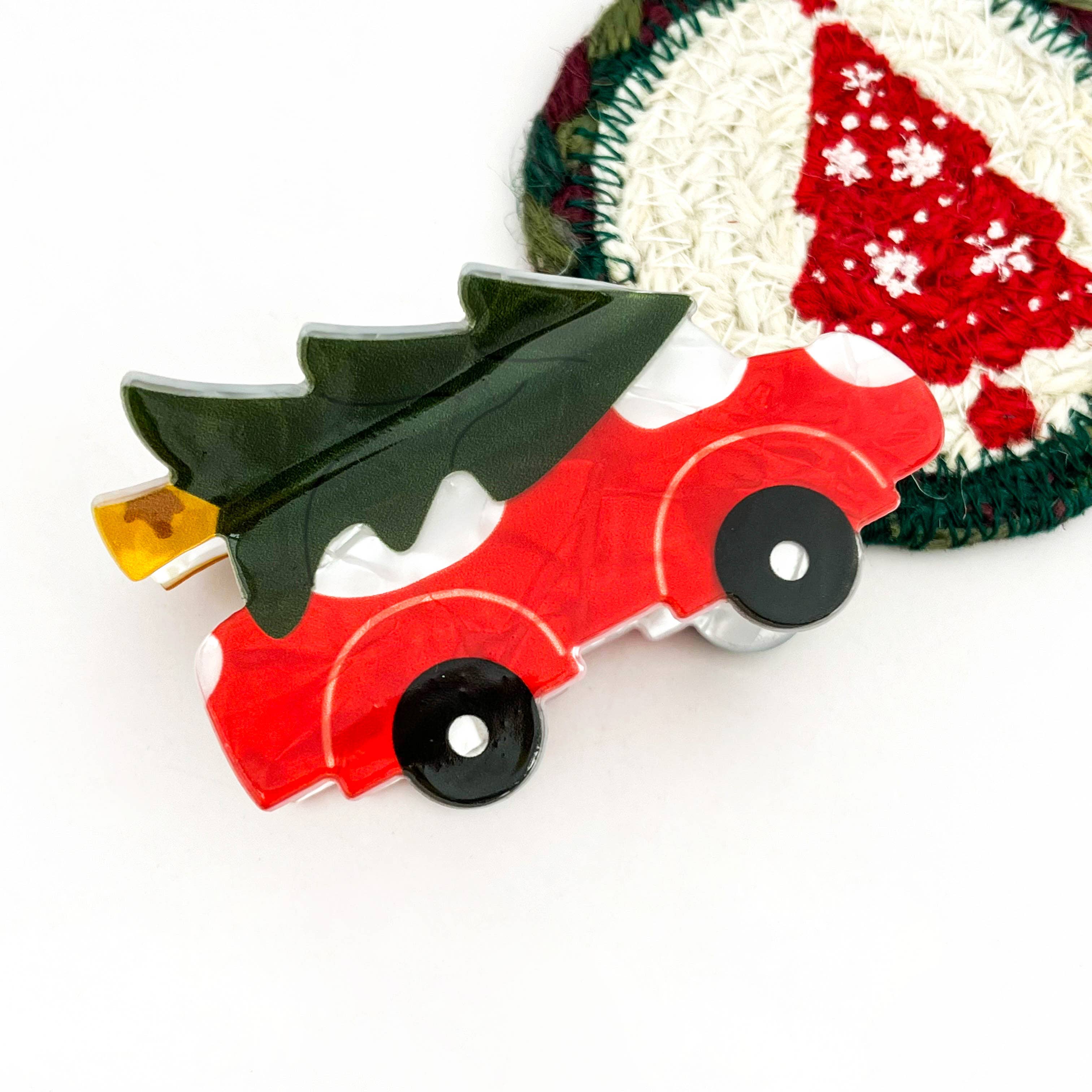 mildstyles – wholesale Hårklämma - Dam – Julfestlig akryltryckt hårklämma3