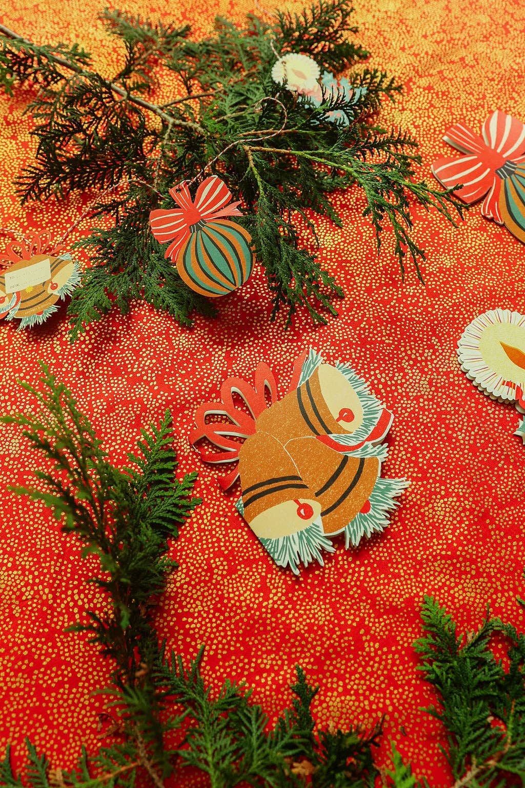 Isatopia - Venta al por mayor Etiquetas de regalos - Jingle Bells - Paquete de 6 Etiquetas para Regalos2