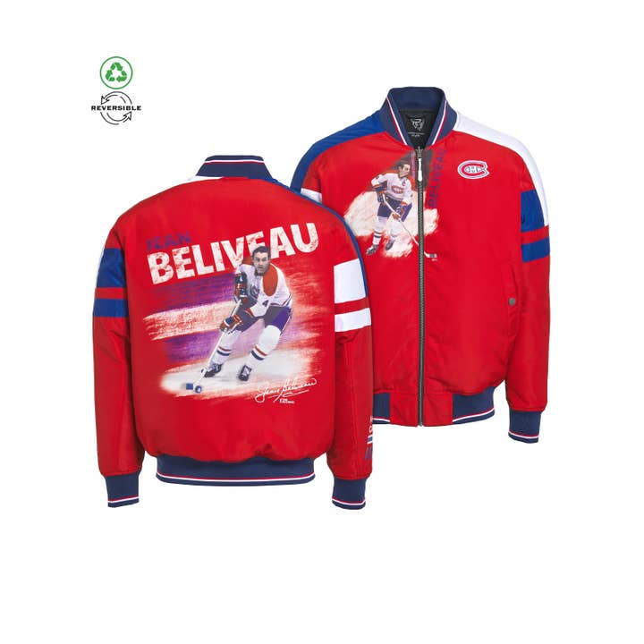 Jean Beliveau Reversible Bomber Jacket for wholesale by FE