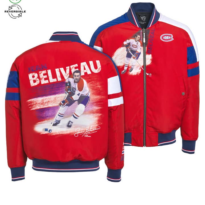 Jean Beliveau Reversible Bomber Jacket for wholesale by FE