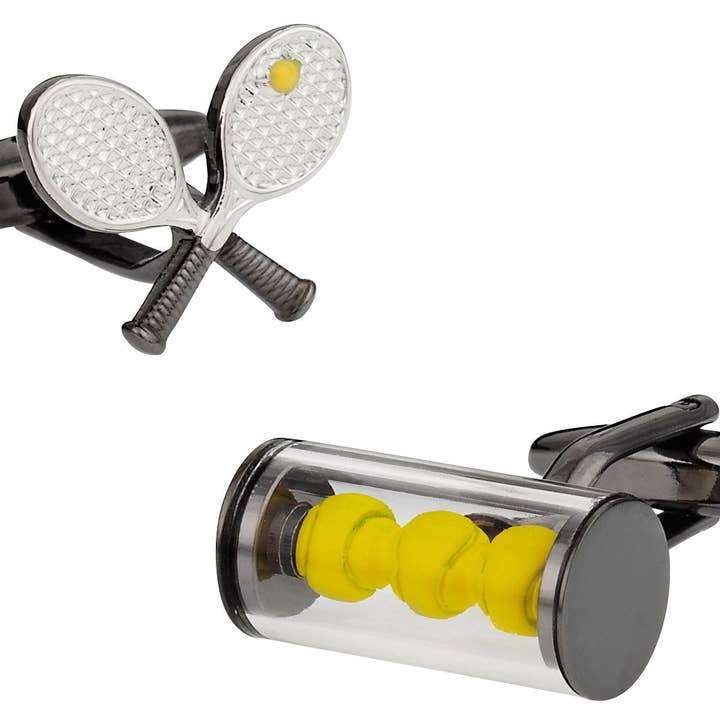 Tennisracket en ballen manchetknopen voor wholesale door Cuff-Daddy