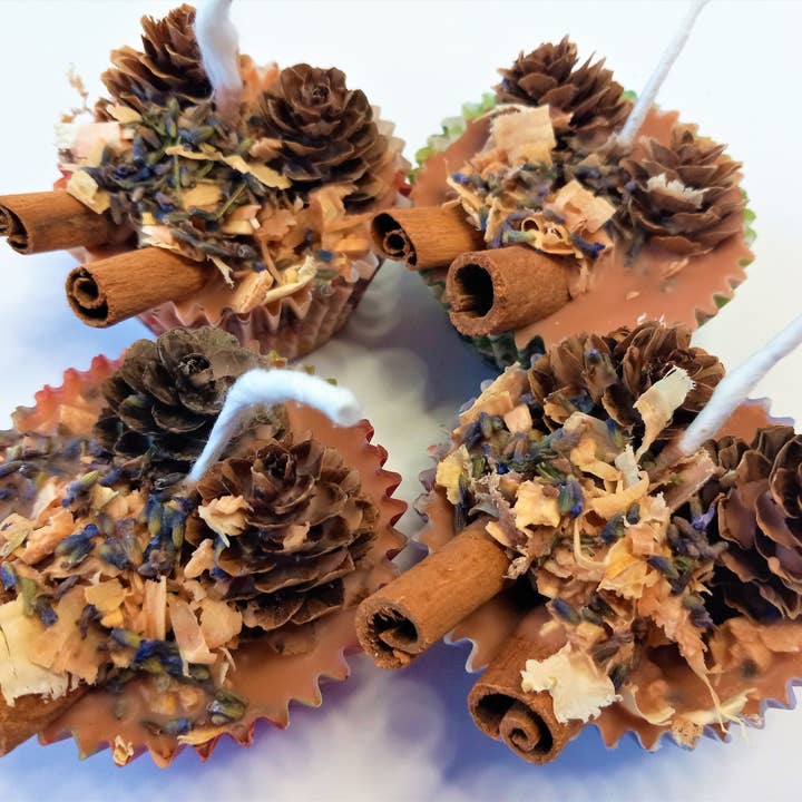 Cozy Home Wax Company - Wholesale Wax Melt - Cinnamon Pinecone Wax Fire Starter 2.3oz3