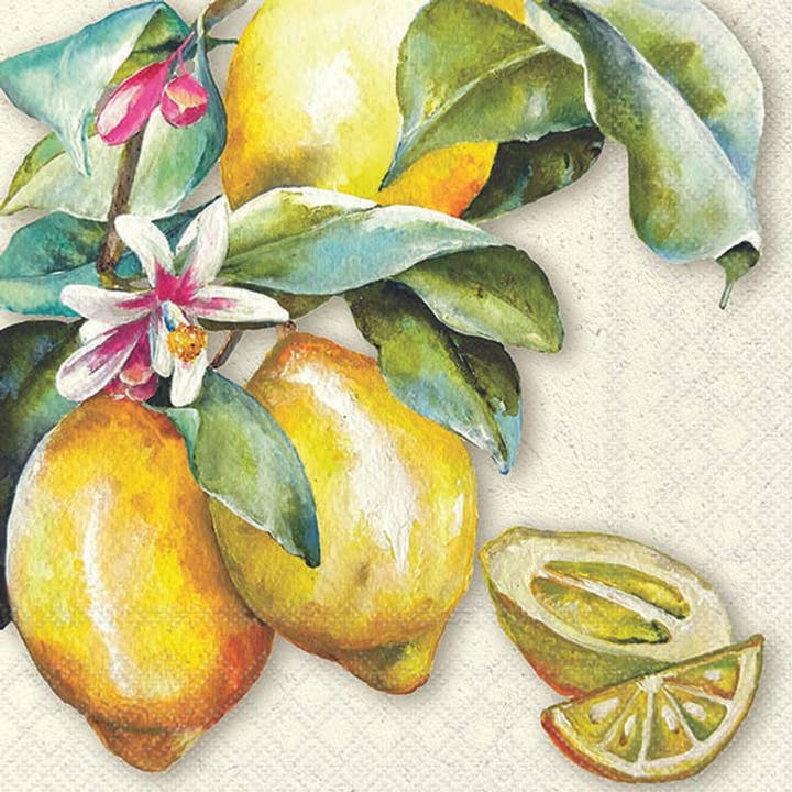 Elegant Gifts - Wholesale Disposable Napkin - Lunch Napkin - Sunny Lemon
