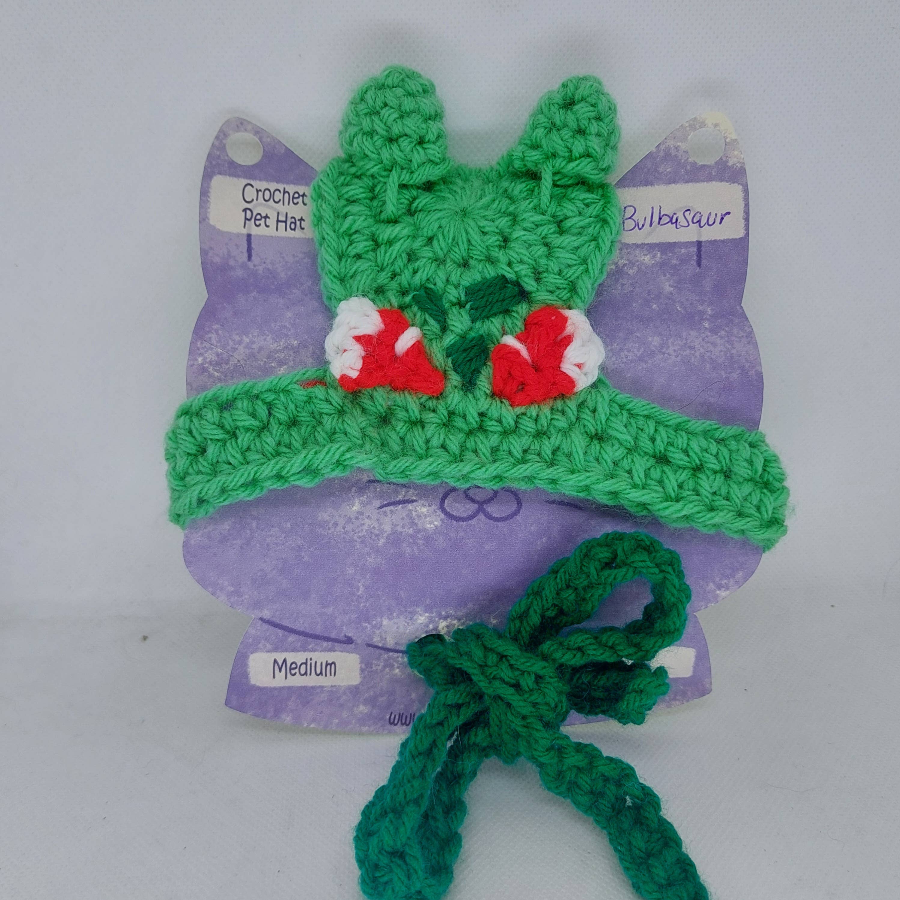 Wholesale Crochet Bulbasaur Hat Pokemon Cat Hat Pet Hat for