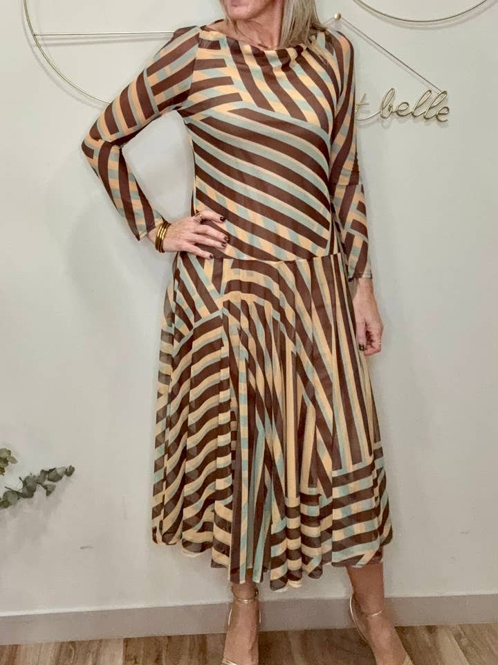 JUANI PRINTED TULLE DRESS for wholesale by MAR CABALLER. COUTURE