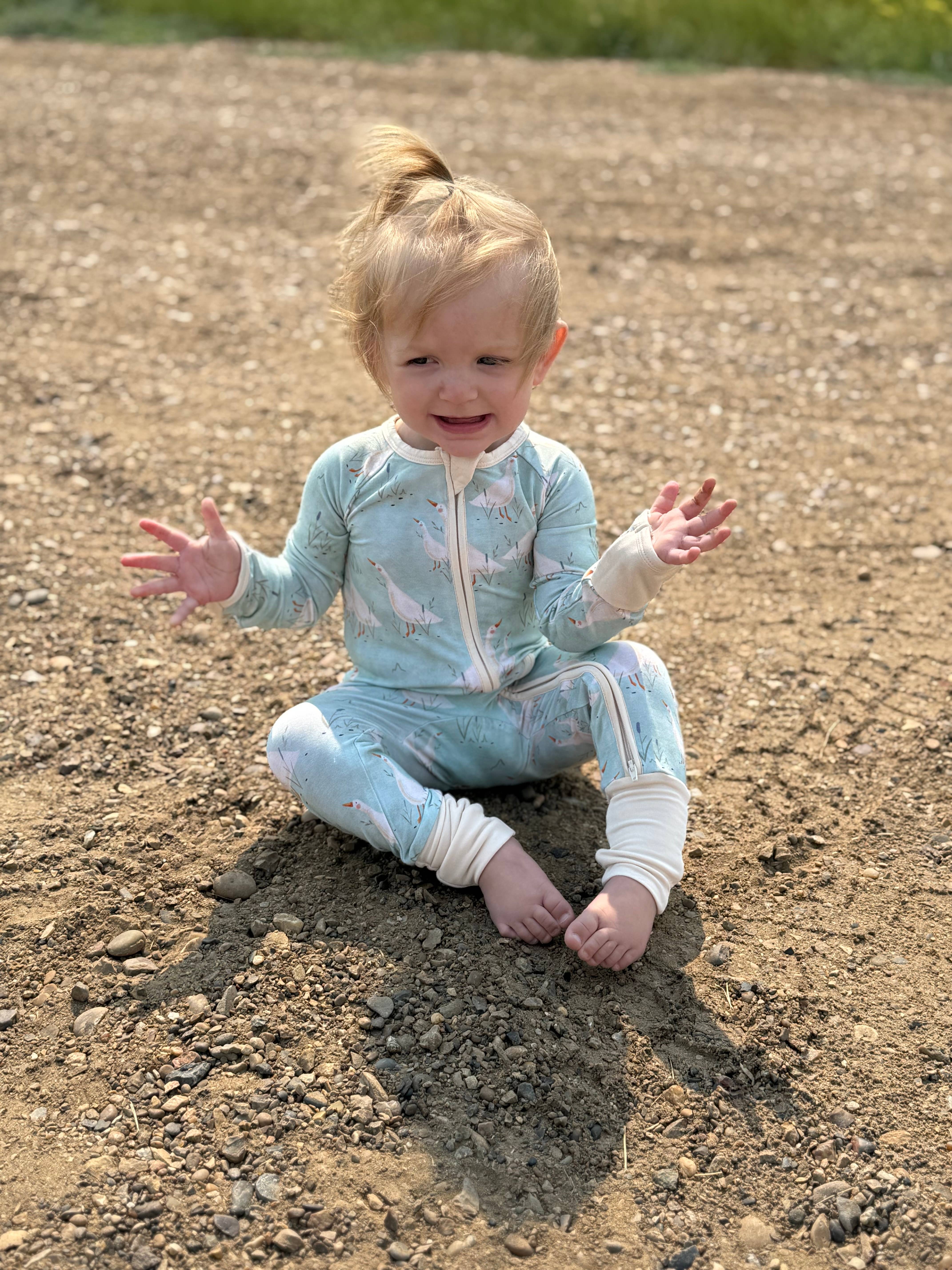 Little Sprouts Clothing - Wholesale Jumpsuit - Baby - Gosling Grove - Convertible Zipper Romper1