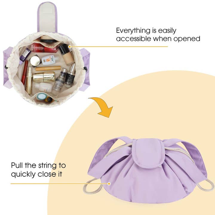 wandf - Wholesale Makeup/Cosmetic Bag - Barrel Drawstring Makeup Bag Large Cosmetic Toiletry Bags41