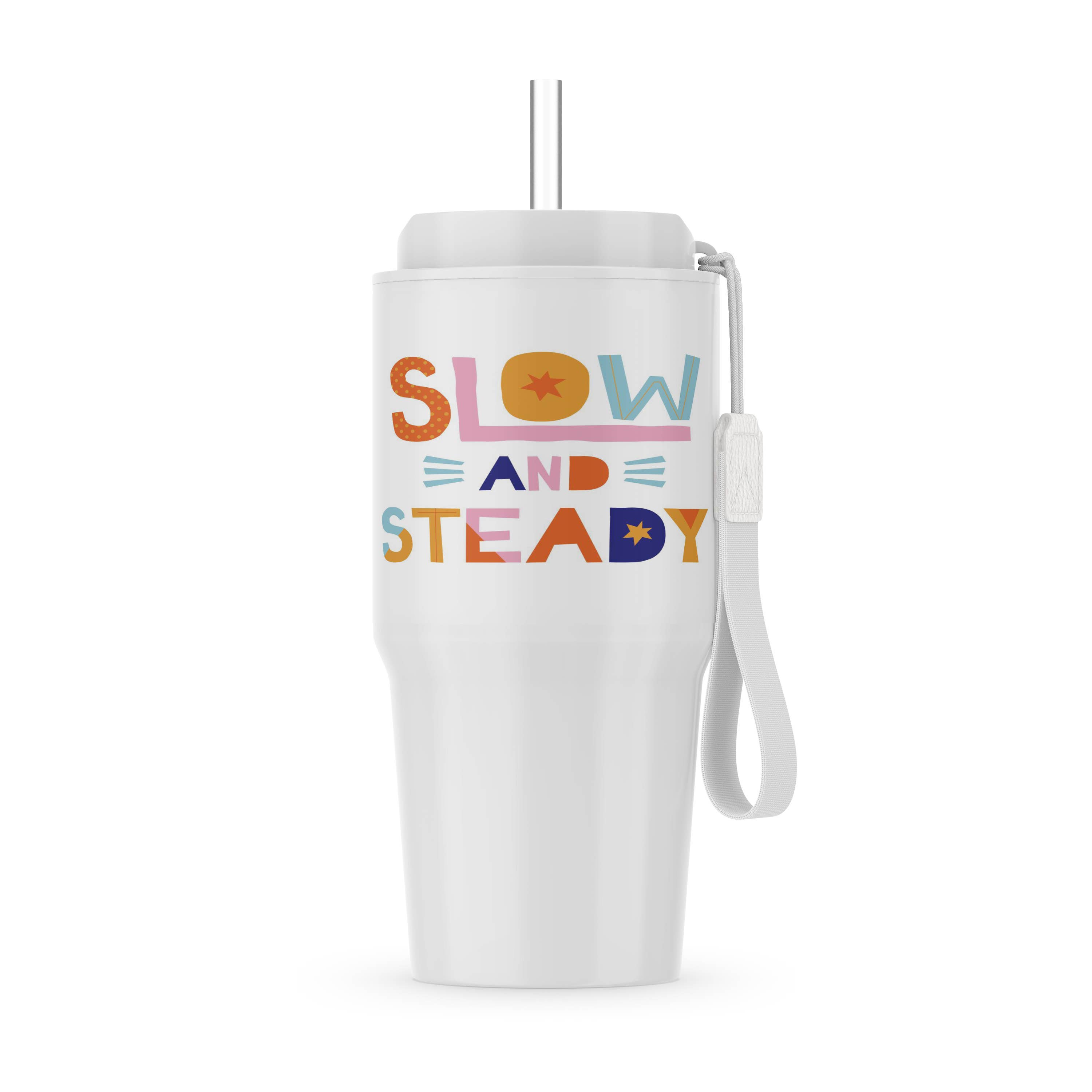 3dRose - Wholesale Insulated Mug/Tumbler - 3dRose, Slow and Steady, Tumbler0