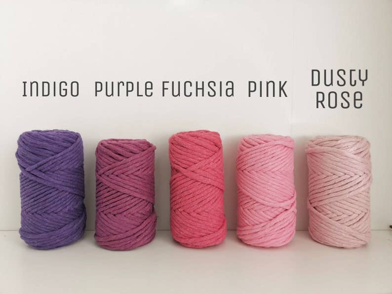 Buluty – Engroshandel Garn – 4,5 mm enkelt snoet super blød macrame garn i bomuld2