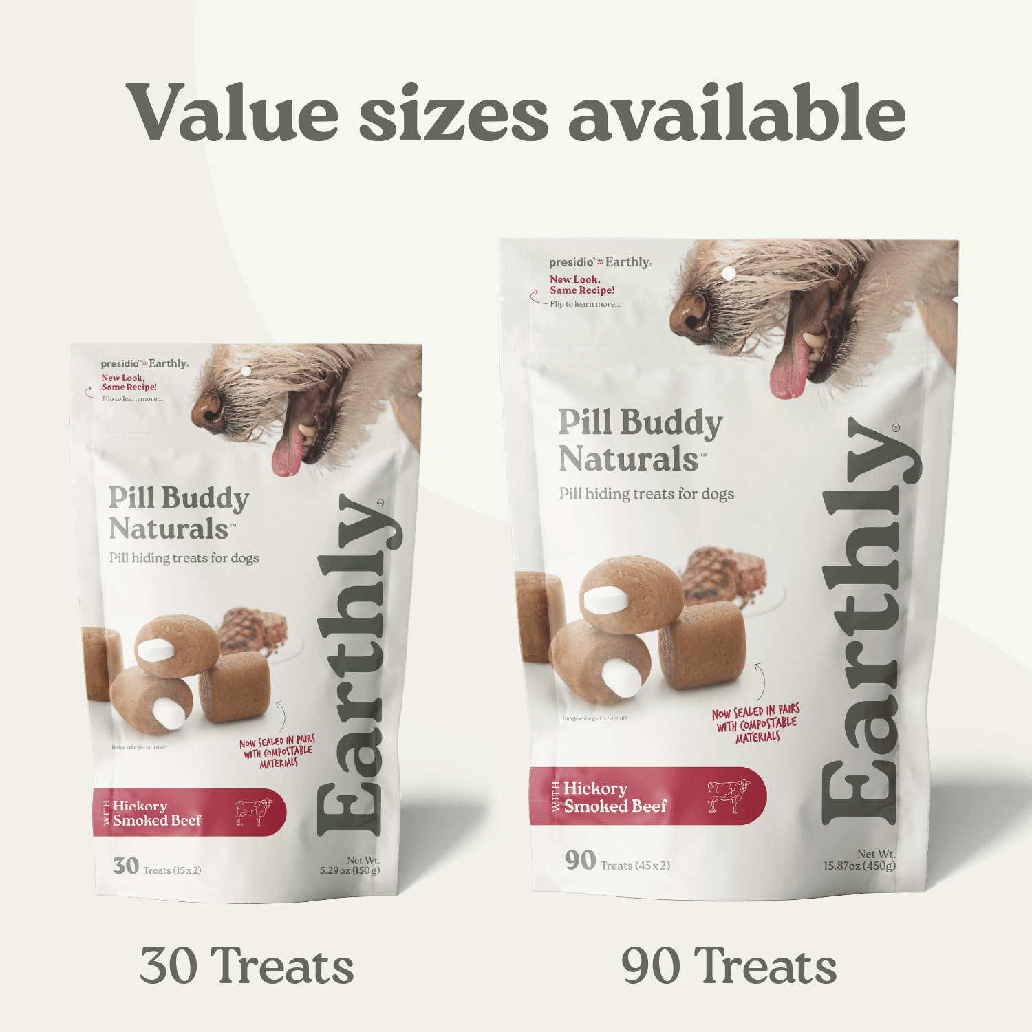 Earthly Pet Company – wholesale Pet treats – Dog – Pill Buddy Naturals Peanut Butter & Apple 30ct 12/CS5