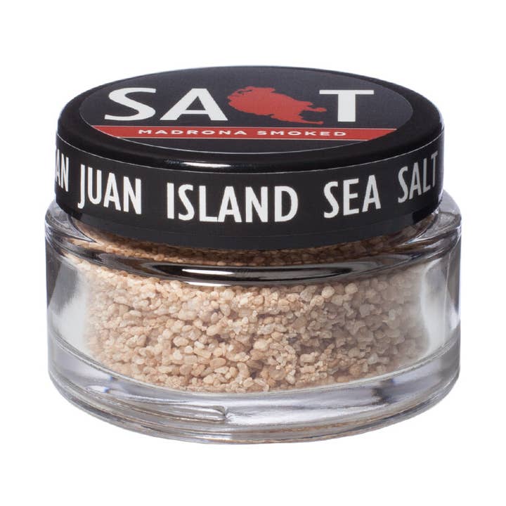 San Juan Island Sea Salt - Wholesale Salt - 1 oz Jar Madrona Smoked Sea Salt0