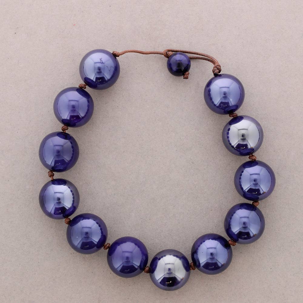 Sonata - Wholesale Beaded/Pearl Necklace - Choker Beaded Resin Balls (B)2