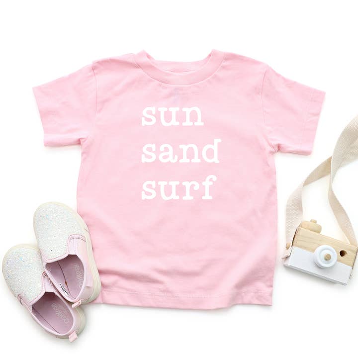 Sun Sand Surf | Toddler Short Sleeve Crew Neck for wholesale by The Juniper Shop Wholesale