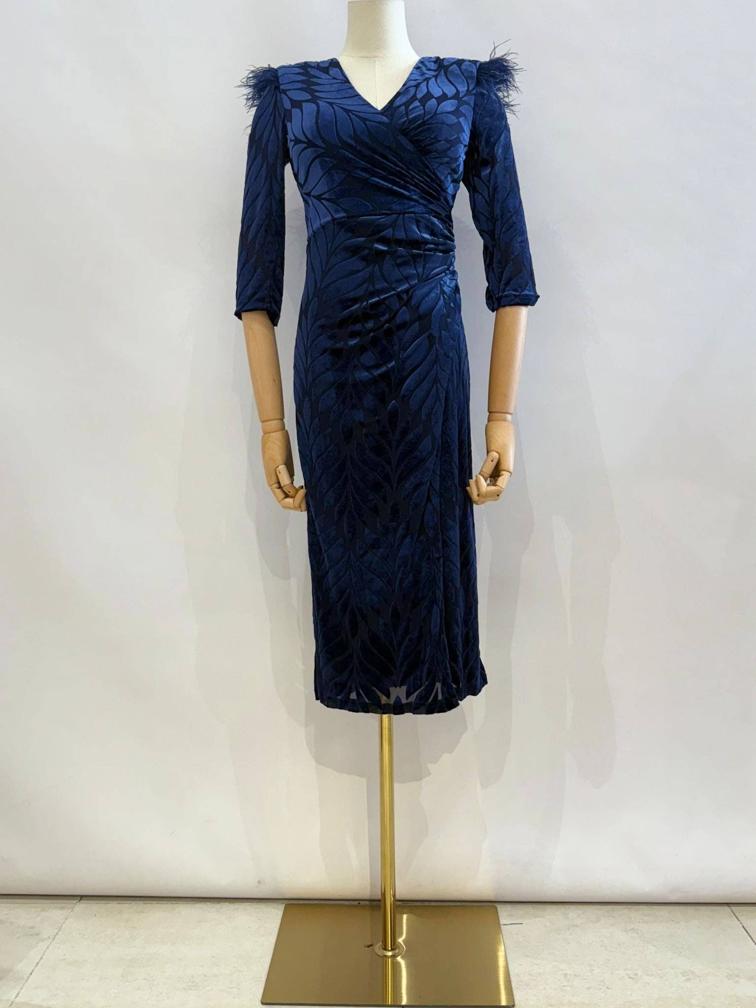 Invitadissimas – Engroshandel Kjole - Dame – Velour midikjole 22339-28