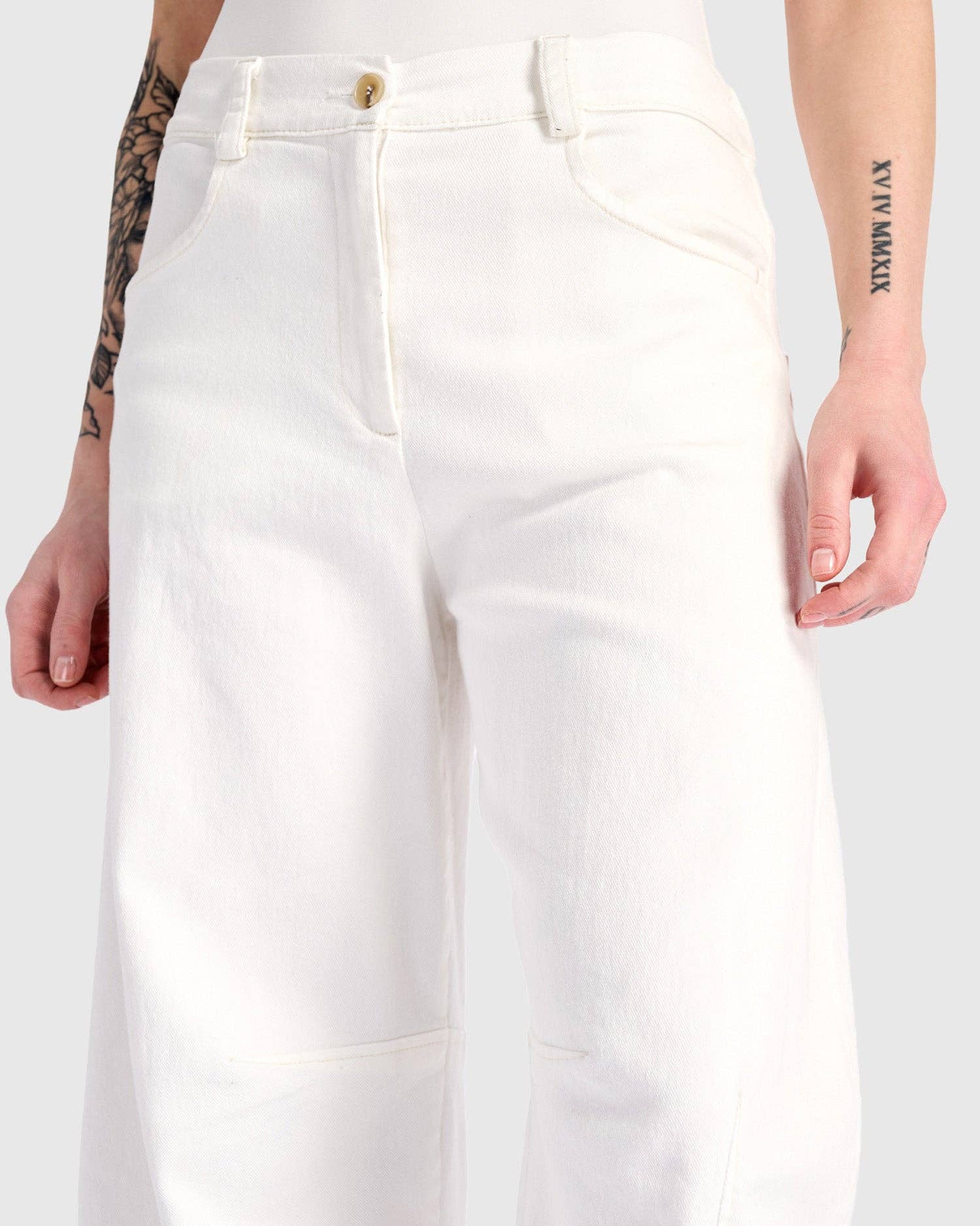 Go-To Barrel Pants, White for wholesale on Faire2