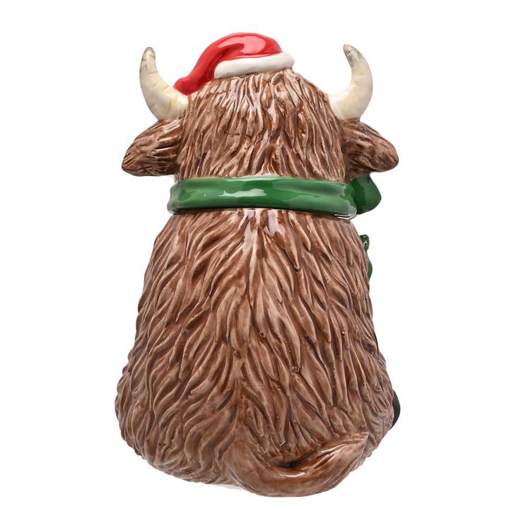 WIDDOP and Co. - Wholesale Kitchen Storage/Organizer - Ceramic Cookie Jar - Highland Cow2
