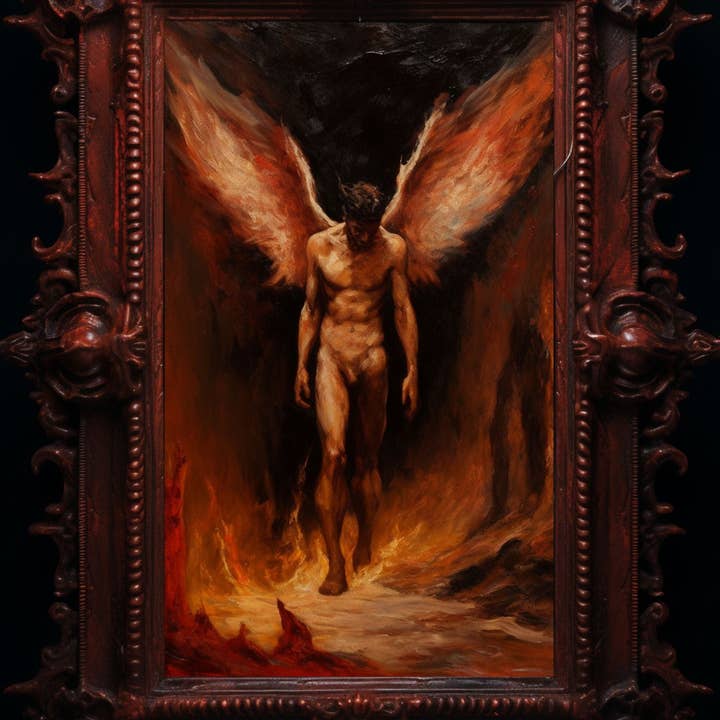 Ye Curiosity Shoppe - Wholesale Art Print - Lucifer Morningstar Lord of Hell Art Print