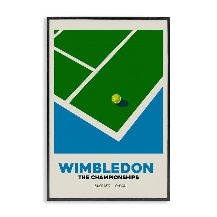 Wimbledon Tennis Court - Framed Wall Art for wholesale by Stupell Industries