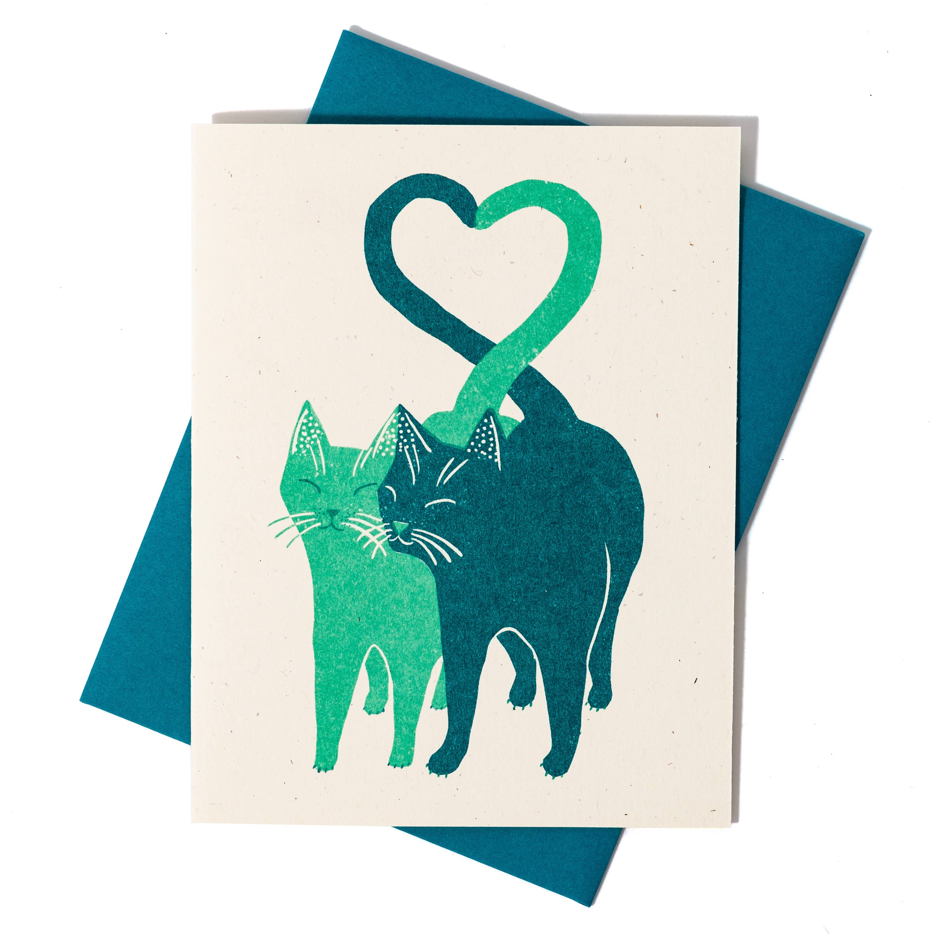 Bromstad Printing Co. - Vendita all'ingrosso Biglietti d'amore - Love Cats - Carta risografica2