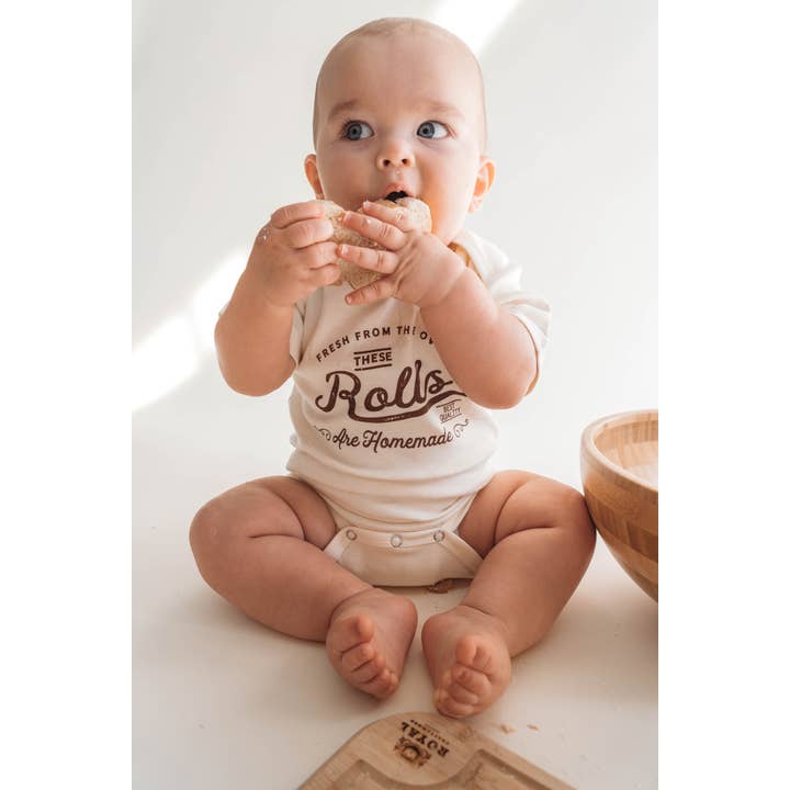 Cuddle Sleep Dream - Wholesale Bodysuit (Non-Footed) - Baby - These Rolls are Homemade | Baby Bodysuit Funny Thanksgiving11