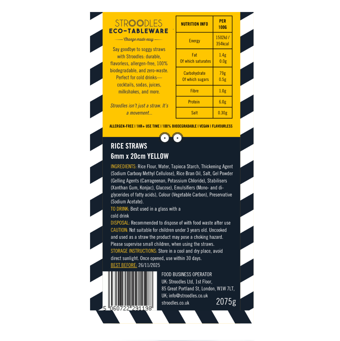 Stroodles – wholesale Drinking straw – 120 Rice Pasta Straws2