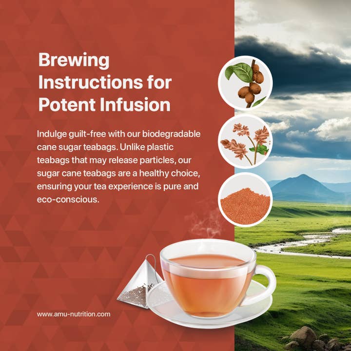 Amu Nutrition - Wholesale Tea bags - Sugar Balance Organic Caffeine-Free Herbal Blend Tea Bags4