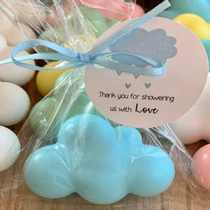 20 Sets Baby Shower Return Gifts for Guests, Blue Jumpsuits Keychains +  Thank You Kraft Tags for Baby Shower Jumpsuits Theme Party Favors, Goodie  Bag