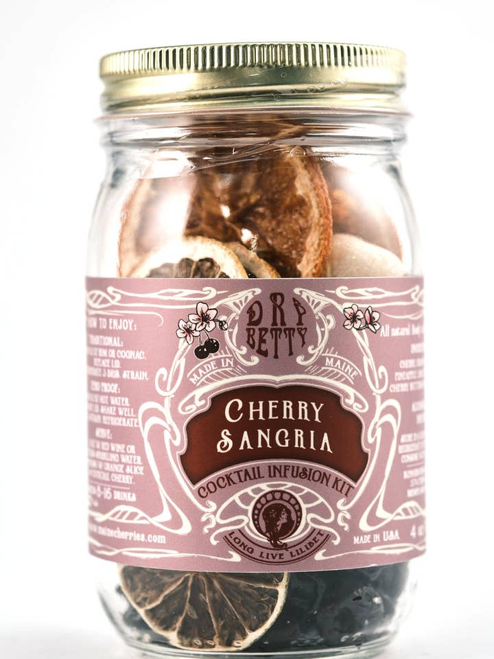Cherry Sangria Infusion Kit | Dry Betty for wholesale by Blenheim Park Maine