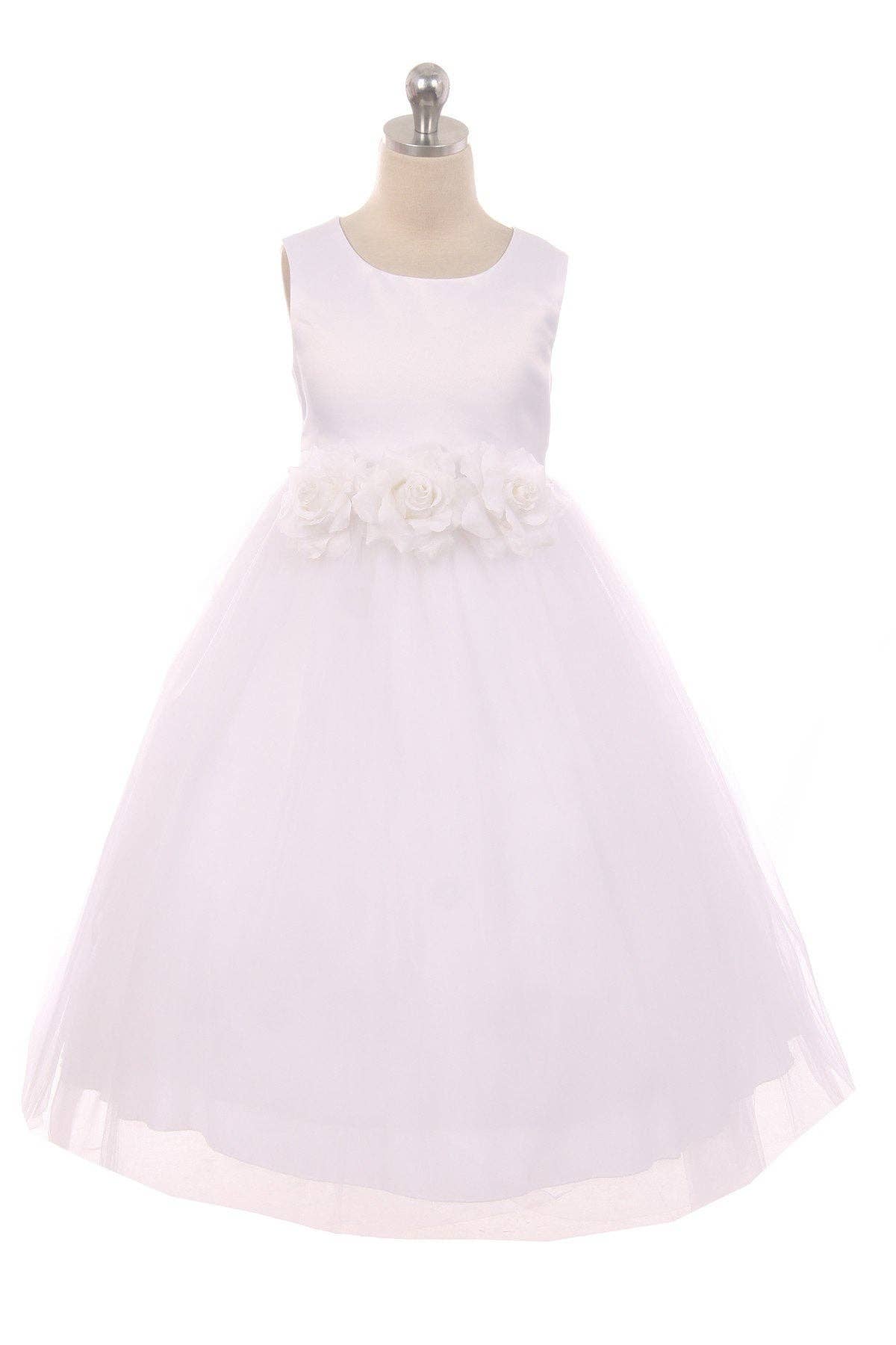 Kid's Dream - Wholesale Dress - Kids - Satin & Tulle 3 Flower Girls Dress2