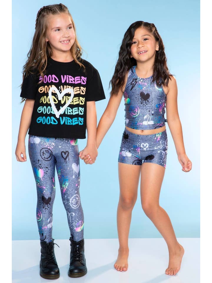 PixieLane - Wholesale Fashion Leggings - Kids - High Shine Long Legging4