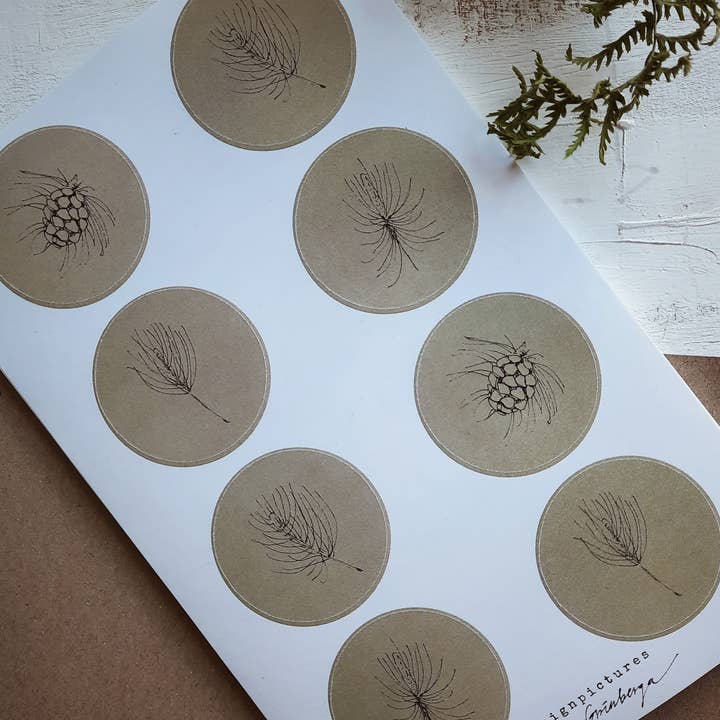 MyDesignPictures - Wholesale Sticker - Pine Sticker Set3