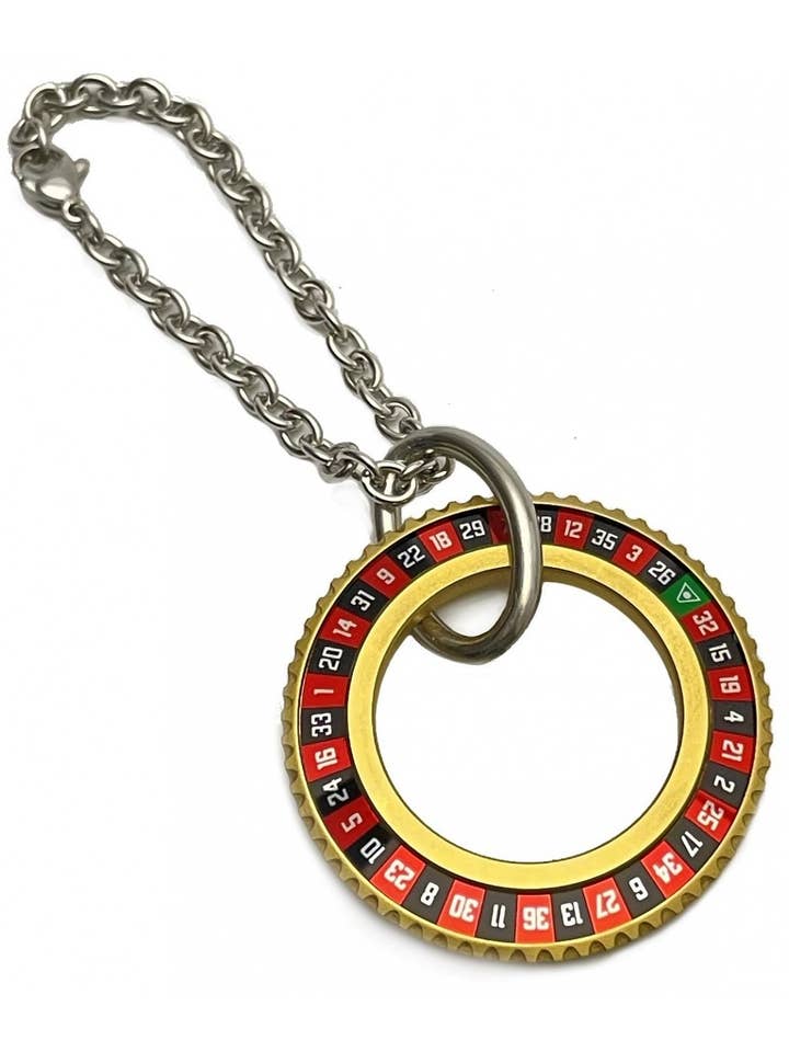 SPEEDOMETER OFFICIAL PVD GOLD KEYCHAIN MODEL CASINO' for wholesale by Speedometer Official