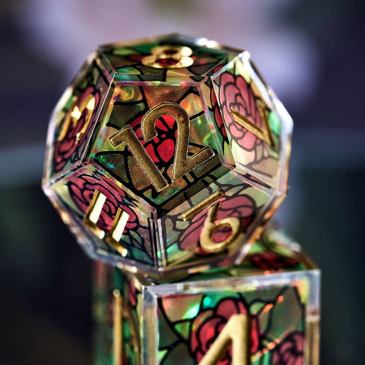 Dispel Dice - Wholesale Dice - Rosewindow 7-Piece Iconic Dice Set4