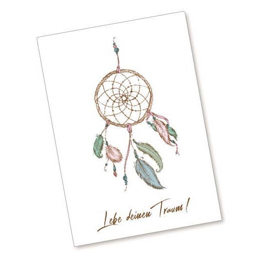 Postkarte TRAUMFÄNGER - Pastell - Lebe deinen Traum - Taufe für den Großhandel von fioniony®