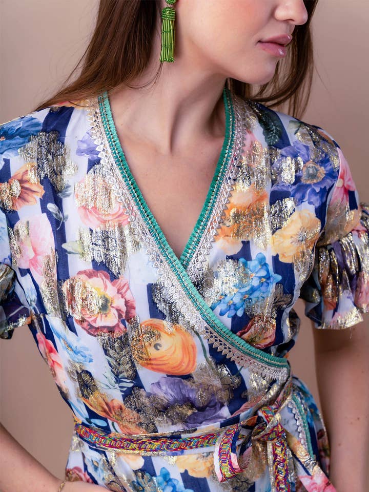 Poppy Wickelkleid für den Großhandel von Sandhya Garg