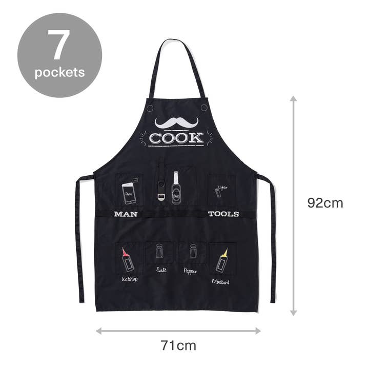 Bramble - Wholesale Apron - BBQ Chef Apron with Multi-Functional Pockets and Chef Hat3