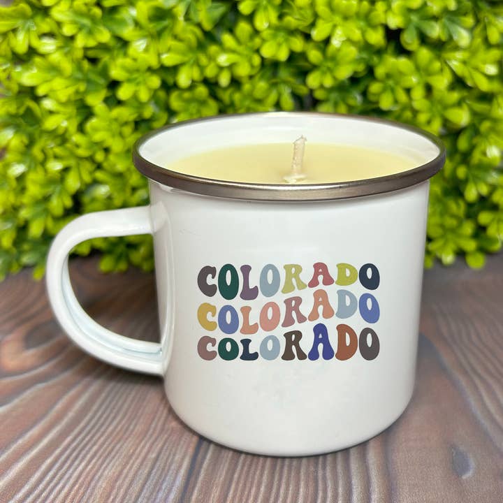 Clever Cow Candle Co - Wholesale Jar/Filled Candle - Colorado Souvenir Tourist Gift Soy Wax Candle Reusable Mug2
