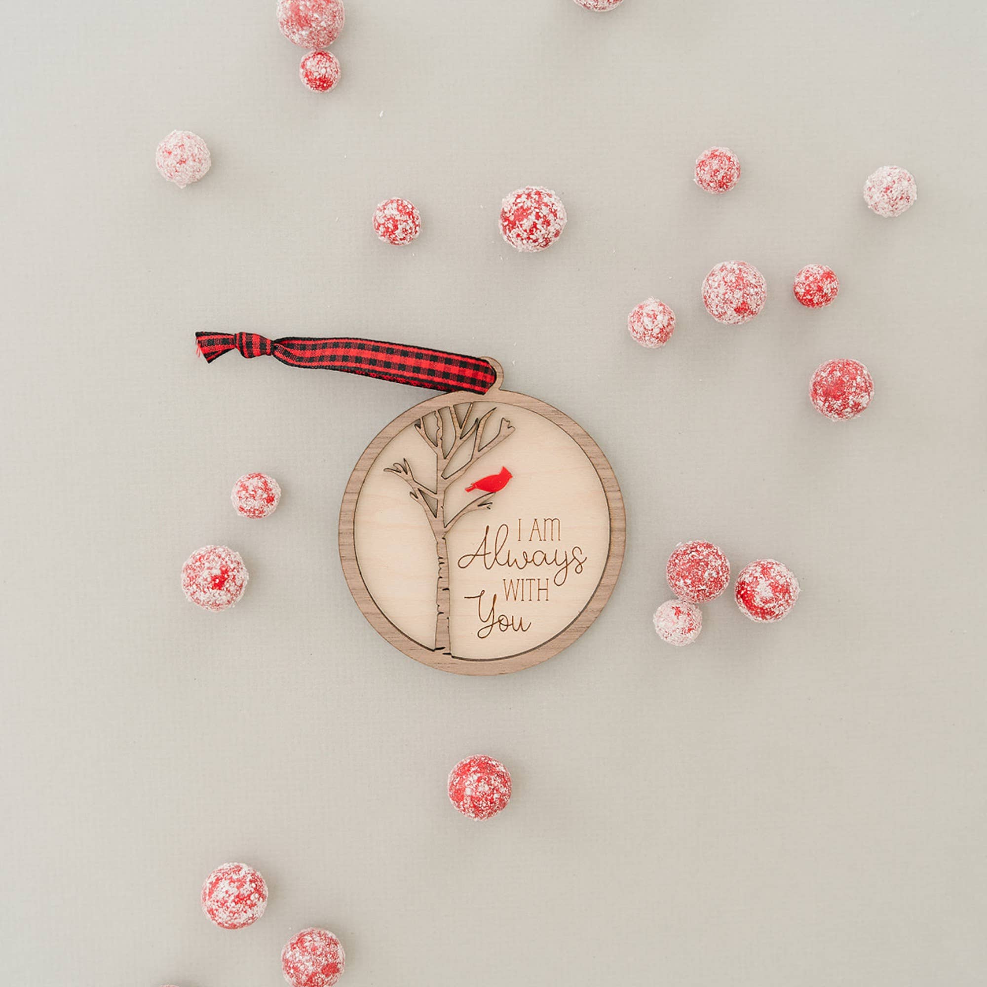 Woodlander Workshop - Wholesale Ornament - Cardinal Always With You Christmas Holiday Ornament9