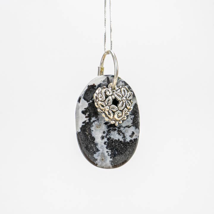 Pelham Grayson Rose - Vente Pierre et cristal de spiritualité - Sardonyx noir | Pendentifs en alliage d'argent7