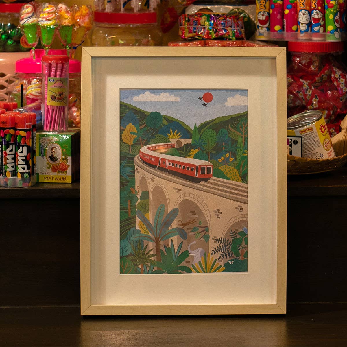 La Petite Épicerie – Impressão artística por atacado – Kit de pintura por números – Sri Lanka por Maja Tomljanovic2