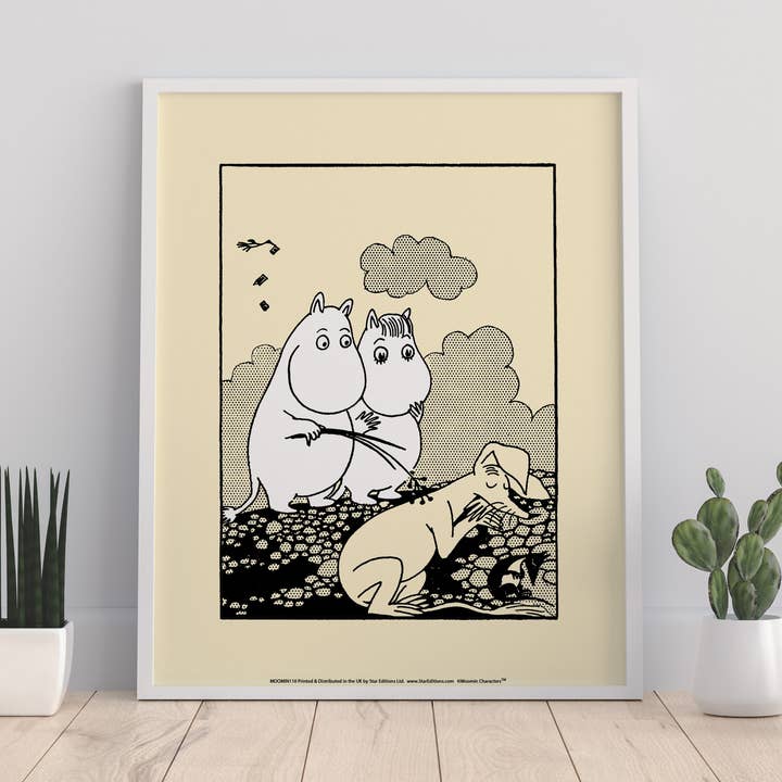 Star Editions - Wholesale Art Print - Moominmamma With Sniff And Moomintroll - Premium Art Print