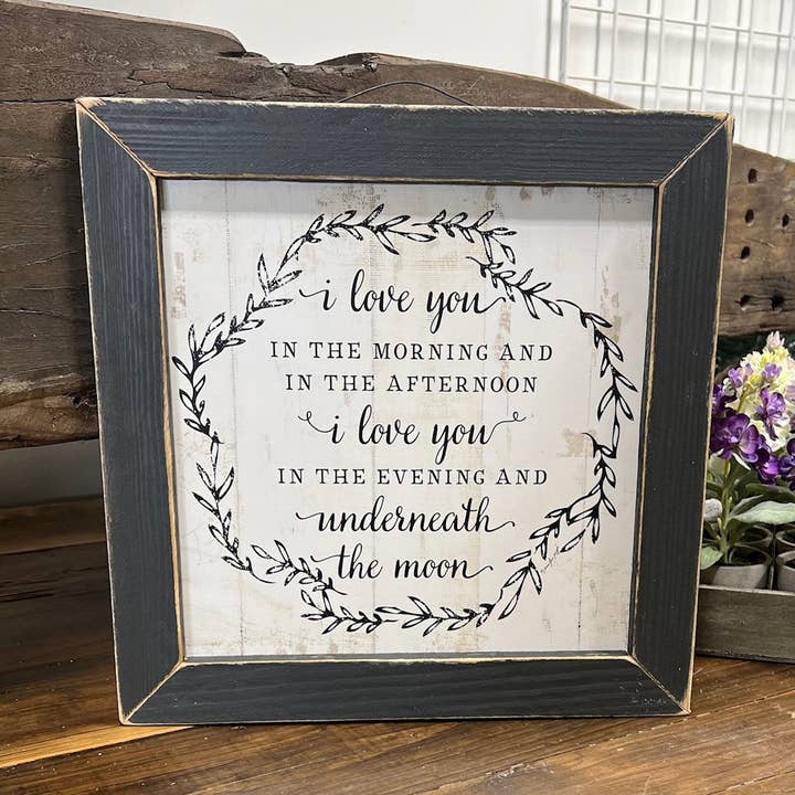 JanMichaels Art & Home - Wholesale Wall Sign - JP5569 I Love You in the Morning