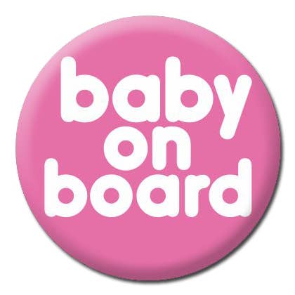Baby On Board Badge for wholesale by Dean Morris Cards