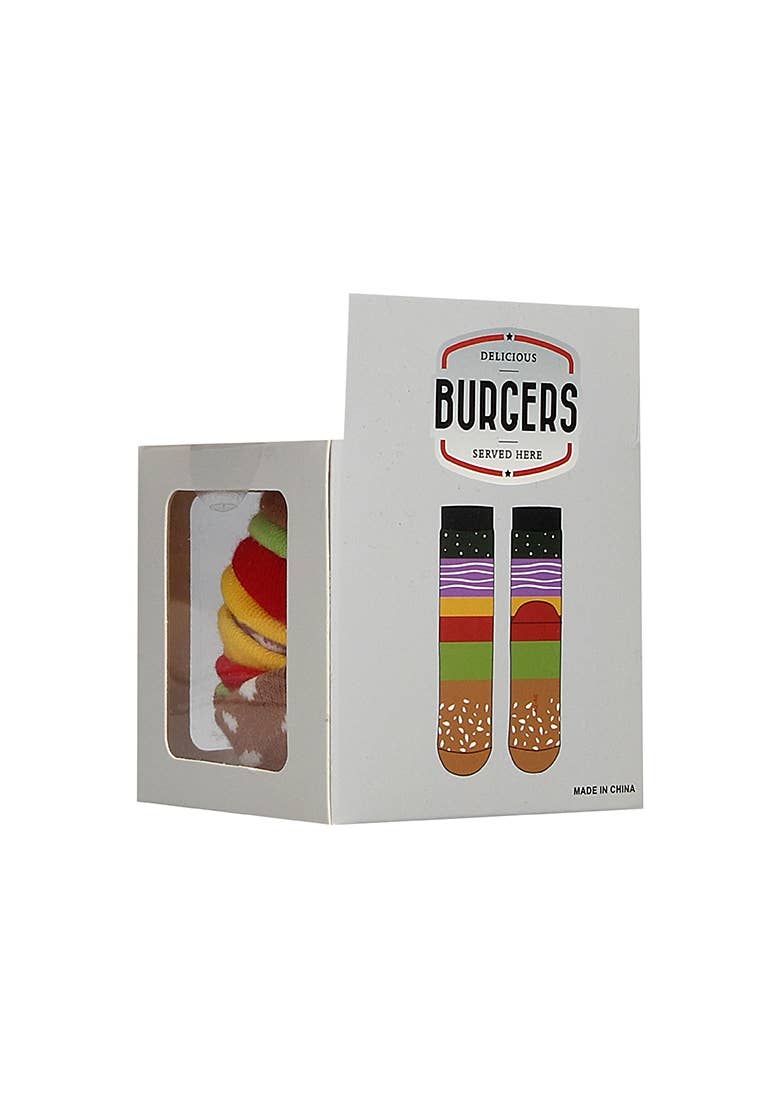 Ohno - Wholesale Socks - Unisex - Ohno Gift Items Funny Hamburg Socks - Multicolor4