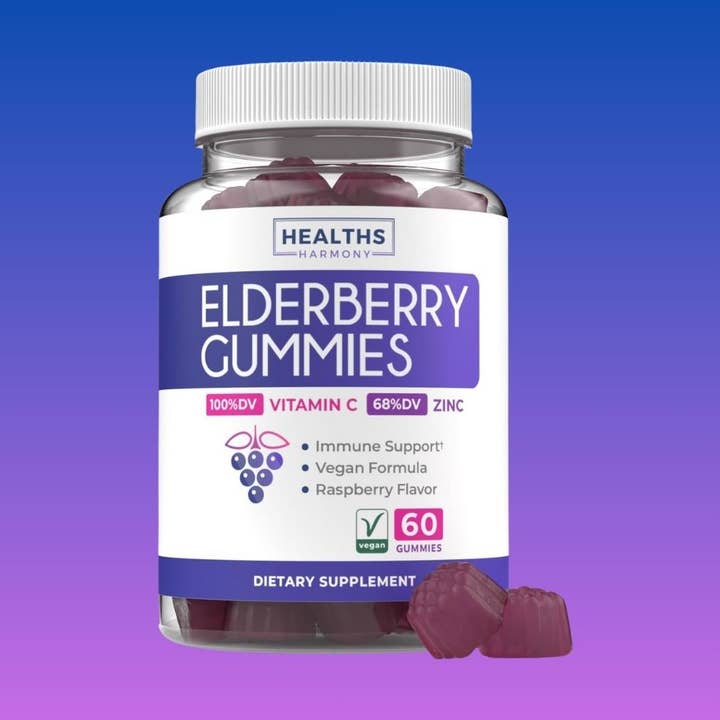 Adult Elderberry Gummies - Immune Support Wellness 60ct for wholesale by Growve