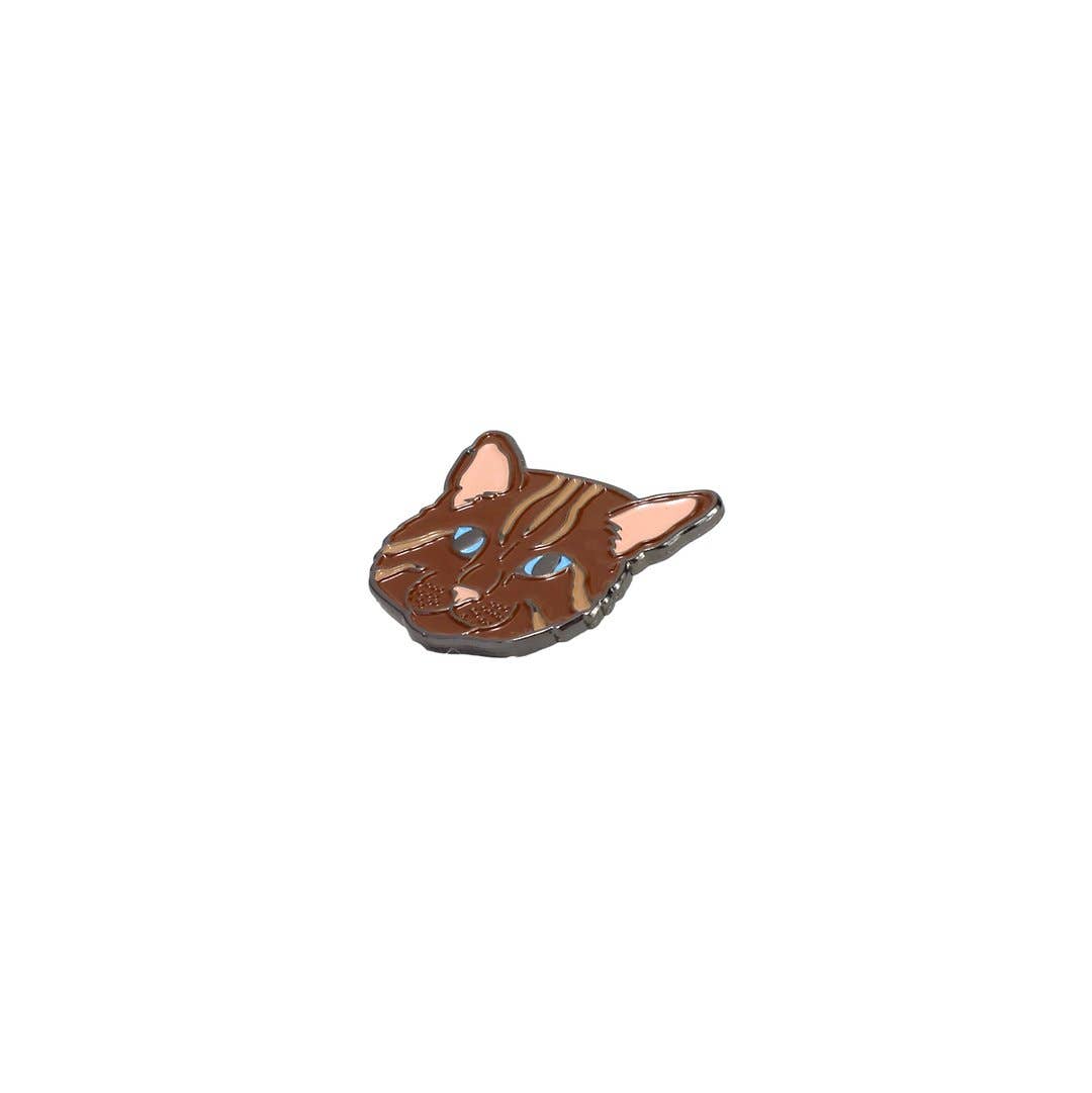 Sloth Steady - Wholesale Lapel Pin/Button - The Brown Cat Pin Pet3